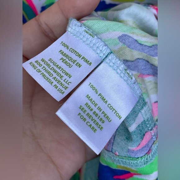 Lilly Pulitzer Marlowe Pima Cotton Multi Color Mini Dress Resort XS - Picture 4 of 5